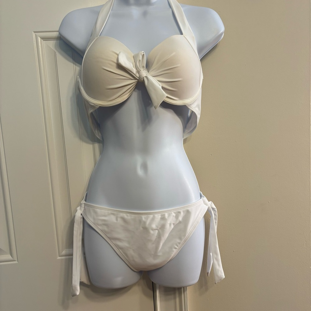 Colloyes Push up Halter Bikini Set L